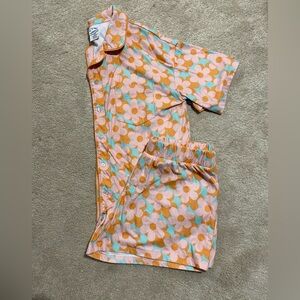 art class Floral Kids Pajama Shorts Set